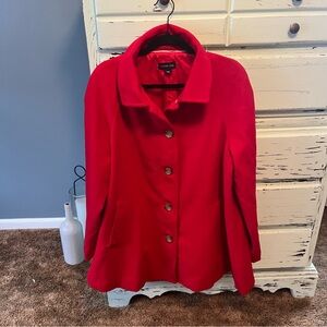 Lands' End Red Women's Cape Jacket. Size 16W.